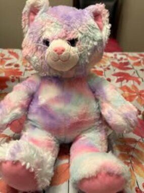 Build-A-Bear Tie-Dye Cat Plush